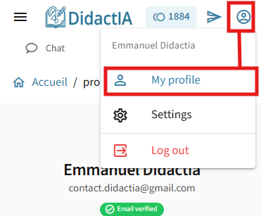 Bouton pour se connecter